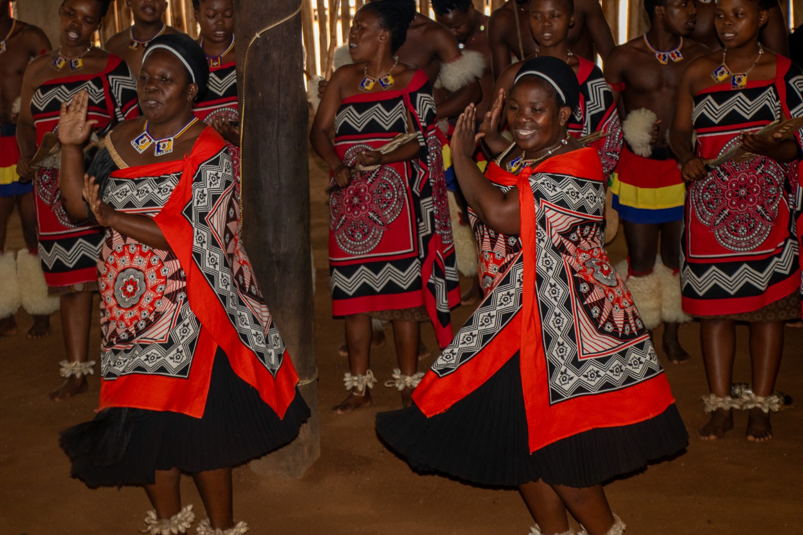 Women dancing in Eswatini
